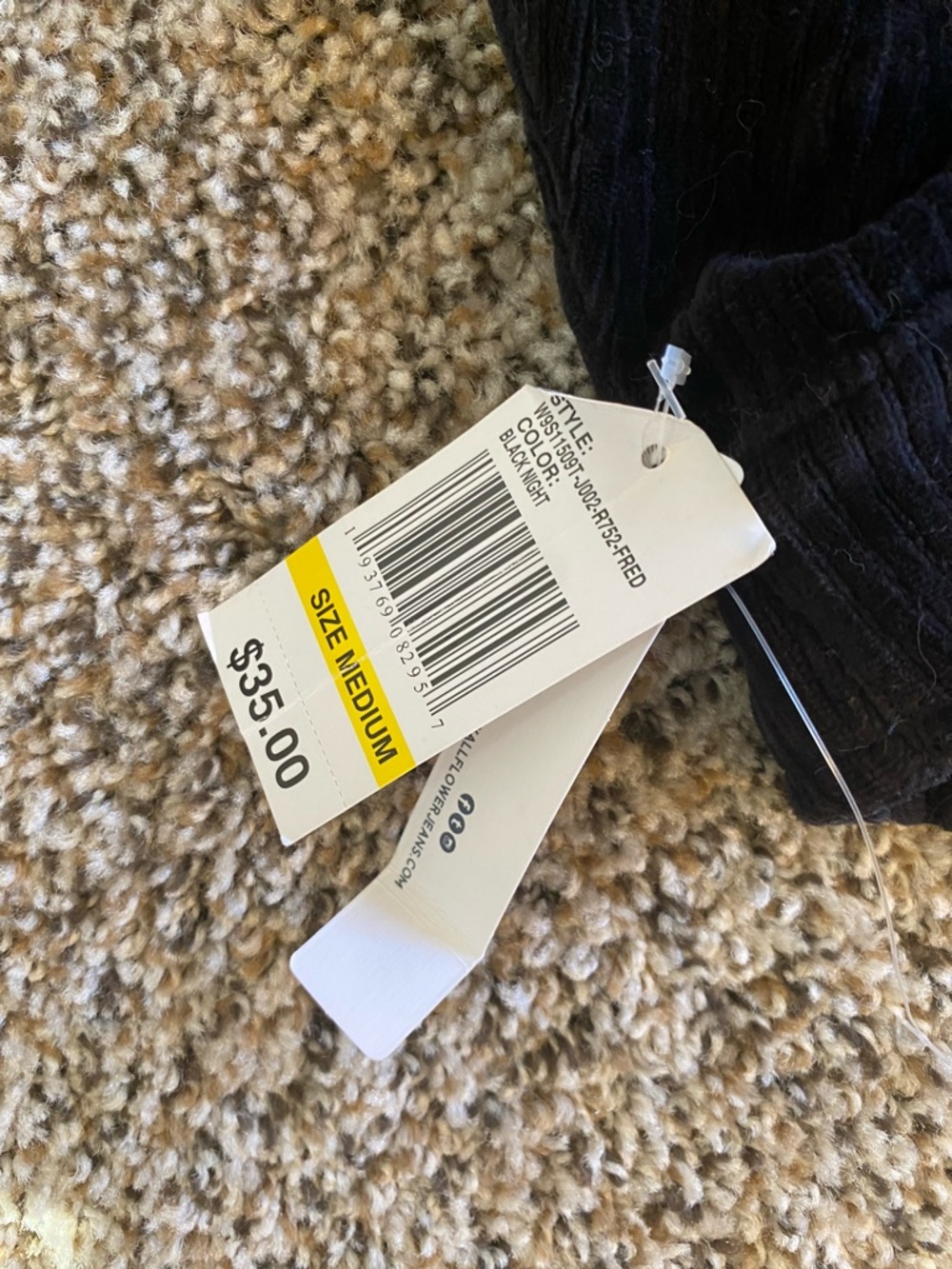 Wildflower Black Ribbed Skirt with Tag - Picture 5 of 5